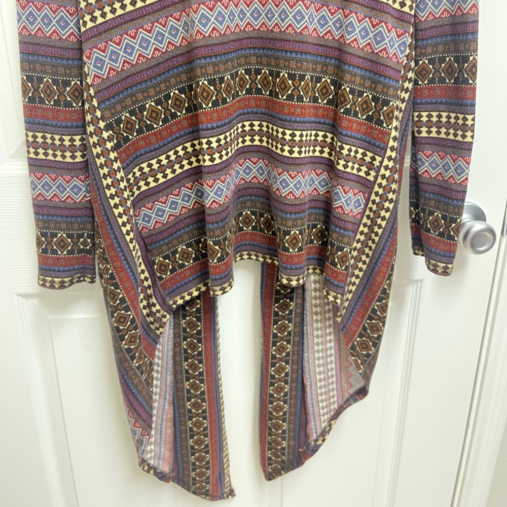 Double D Ranch Pattern Open Front Cardigan - Picture 9 of 10